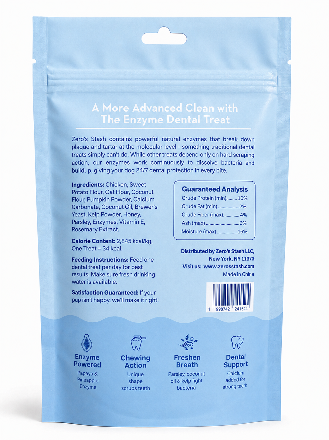 Enzyme Dental Treat - Little Smol Zero's Stash Back Panel